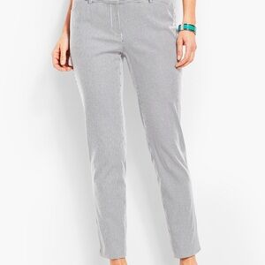 Talbots Women's Blue/White Pinstripe Pants